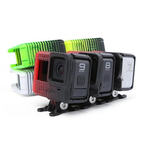 IFlight impresión 3D TPU ángulo ajustable GoPro Hero 9 montaje de cámara (0 ~ 40 °) para XL5/DC5/SL5/Chimera7/Hornet verde/marco FPV BumbleBee ► Foto 1/6