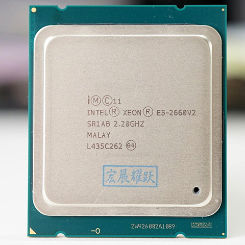 Procesador Intel Xeon E5-2660 V2 E5 2660 V2 LGA 2011 CPU diez núcleos procesador Xeon E5 2660V2 SR1AB Server CPU de escritorio ► Foto 1/2