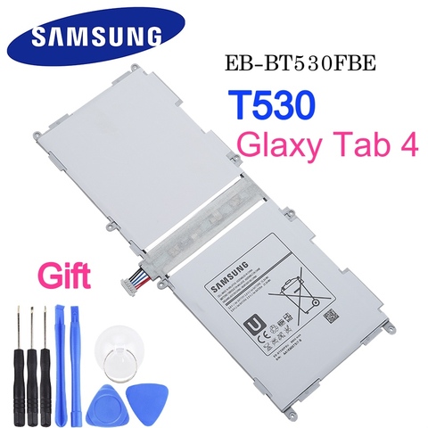 Batería de tableta para Samsung GALAXY Tab 4, 10,1 pulgadas, SM-T530, SM-T531, SM-T533, SM-T535, P5220, SM-T537, EB-BT530FBC ► Foto 1/4