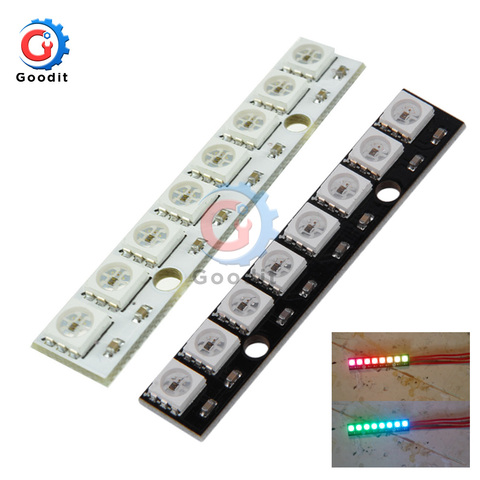 Canal de 8 bits WS2812, 5050 RGB, 8 luces LED incorporadas a todo Color, placa de desarrollo, placa controladora para Arduino 8 canales ► Foto 1/6