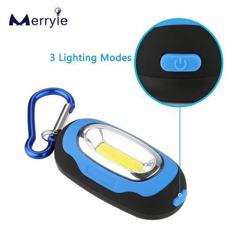 Llavero portátil Mini COB LED de 3 modos, linterna a prueba de agua, linterna práctica, luz de noche Flash para exteriores, Camping y escalada ► Foto 1/6