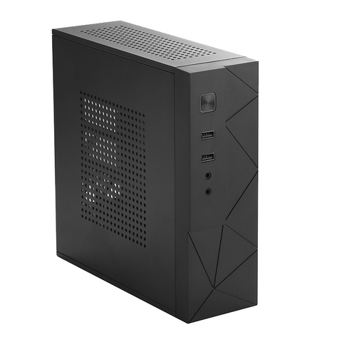 Fuente de alimentación de escritorio para juegos HTPC Host Office Home 2,0 USB Mini ITX con orificio de radiador caja de ordenador práctico chasis Horizontal ► Foto 1/6