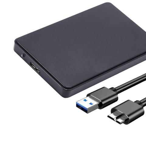 Carcasa de disco duro externo 4T, 2,5 pulgadas, USB 3,0, 5Gbps, SSD, caja de disco duro para ordenador portátil/PC, Funda de disco duro 2T ► Foto 1/6