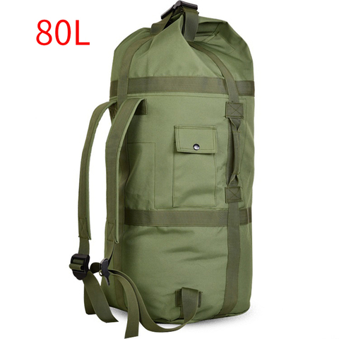 Mochila militar de 80L para hombre, bolsa táctica de caza para acampar, ocio al aire libre, equipaje grande de viaje ► Foto 1/6