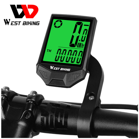 WEST BIKING-ordenador inalámbrico para bicicleta, a prueba de agua IP66, velocímetro, retroiluminación LED, odómetro, accesorios de bicicleta de ciclismo de montaña ► Foto 1/6