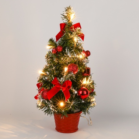 Decoración de árbol de Navidad, luz de noche, Mini árbol de Navidad, regalo de Año Nuevo, 15/20/30/40CM ► Foto 1/6