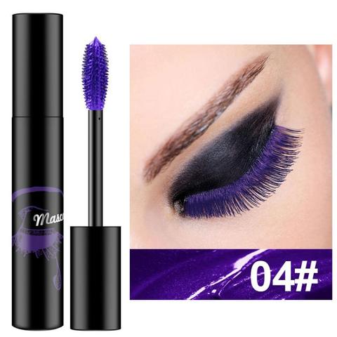 Maquillaje Profesional Mascara de Color impermeable, de secado rápido pestañas Curling alargamiento maquillaje de pestañas azul púrpura Mascara TSLM1 ► Foto 1/6