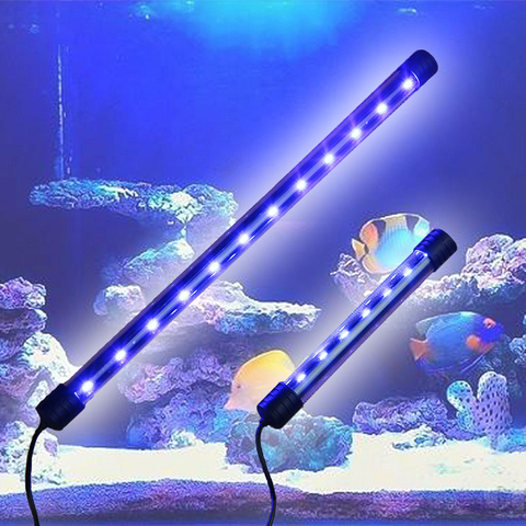 Acuario pecera luz LED sumergible impermeable barra tira lámpara EU enchufe nuevo ► Foto 1/6