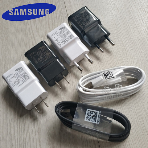 Samsung-cargador de pared Galaxy Note 10 5G 10 + S10 S10 + A80 A60 EU, adaptador de viaje de carga rápida adaptable de 9v/1,67a y Cable Usb tipo C ► Foto 1/6