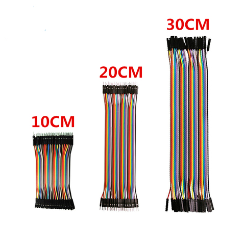 Dupont-Cable de puente macho a macho + hembra a hembra, Cable Dupont para arduino DIY KIT, 10cm/20CM/30CM ► Foto 1/6