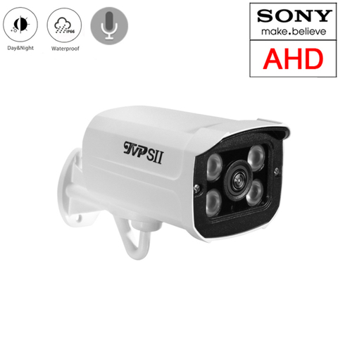 LED infrarrojos de cuatro conjuntos de Color blanco 2mp,4mp,5mp,8mp 4K Metal al aire libre IP66 Audio vigilancia seguridad Cámara CCTV AHD ► Foto 1/6