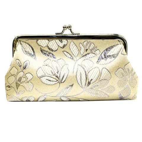 Monedero Vintage con bordado de flores para mujer, monedero largo, bolso de mano ► Foto 1/6