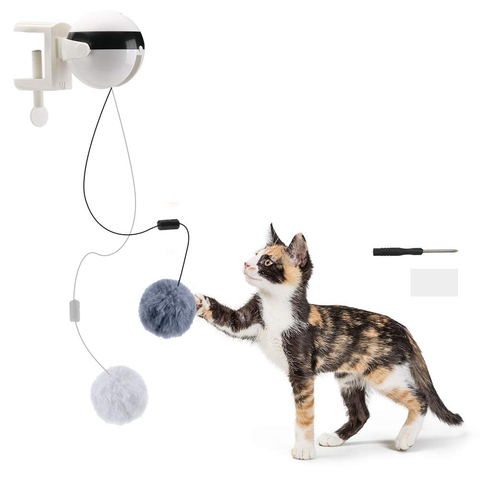 Eléctrico automático movimiento de elevación gato de juguete interactivo rompecabezas inteligente Gato rompecabezas con bolas de mascotas de Juguetes ► Foto 1/6