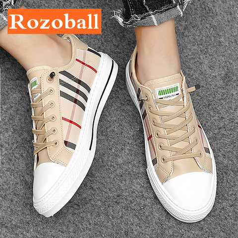 Rozoball-zapatos de lona transpirables para hombre, zapatillas ligeras informales para caminar, antideslizantes ► Foto 1/6