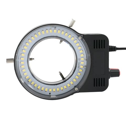 Cámara de microscopio Industrial fuente de luz 48 LED lámpara de anillo luz brillo ajustable interfaz USB ► Foto 1/3