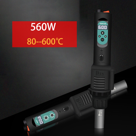 Pistola de aire caliente de 110V/220V, miniestación de soldadura de reprocesado, secador de pelo Digital LED para soldadura, pistola de calor de 560W, herramientas de reparación de soldadura ► Foto 1/6