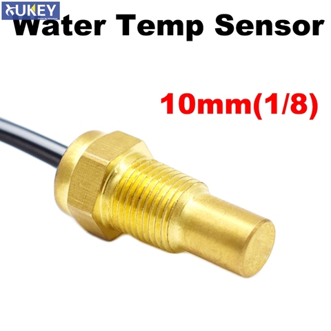 Sensor de temperatura del agua para coche o camión, Unidad de medidor eléctrico Universal de 12V/24V, emisor 50K, enchufe de cabeza de 10mm 1/8 ► Foto 1/6