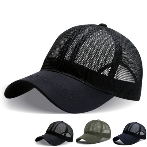 Gorra de béisbol de malla completa para hombre y mujer, gorro de béisbol de malla completa, protección solar de secado rápido, perfecto para senderismo, Golf, correr, ajustable ► Foto 1/6