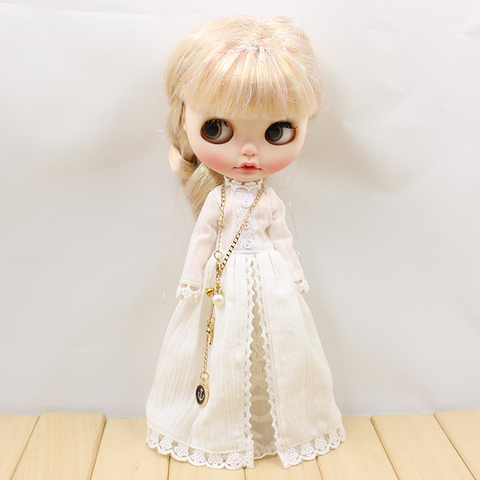 ICY DBS-vestido blanco de invierno para muñeca Blyth, muñeca articulada ► Foto 1/2
