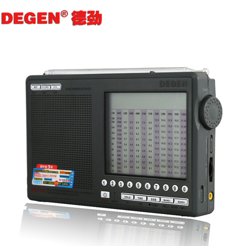 Envío gratuito Degen DE1103 Digital FM LW MW SW Radio Estéreo DE1103 Degen DE-1103 poco nuevo DSP versión ► Foto 1/6
