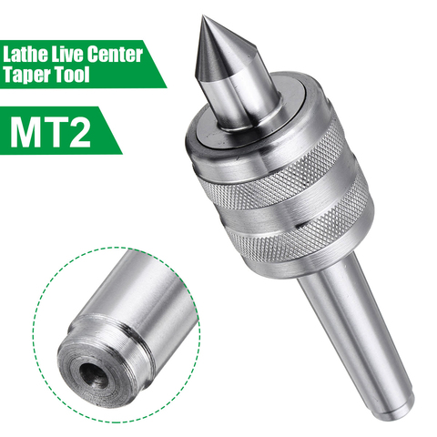 MT2-torno de acero de precisión 0.001, herramienta de cono central en vivo, rodamiento Triple para cortador CNC, herramienta de torno para torno de Metal y madera ► Foto 1/6