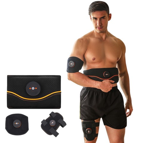 Entrenador muscular Abdominal EMS, equipo electrónico de ABS Fitness, cinturón de vibración, masajeador muscular USB para cintura, muslo y pantorrilla ► Foto 1/6