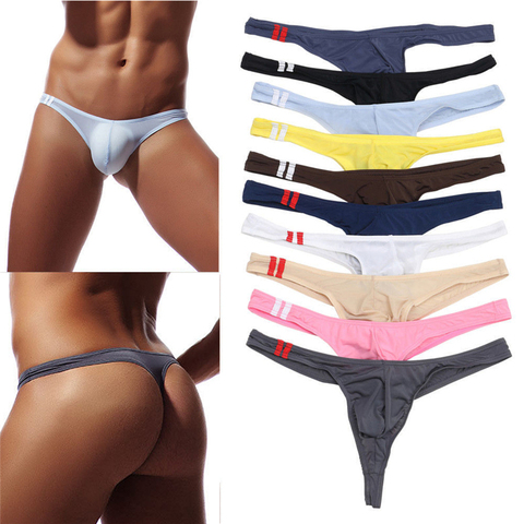 Tanga suave para hombre, ropa interior erótica, Tangas lisas, M-2XL de disfraces ► Foto 1/6