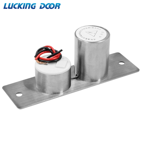 LUCKING-cerradura de puerta eléctrica de acero inoxidable, Mini Cerradura de perno eléctrico, DC 12V, solenoide, fácil de instalar ► Foto 1/6