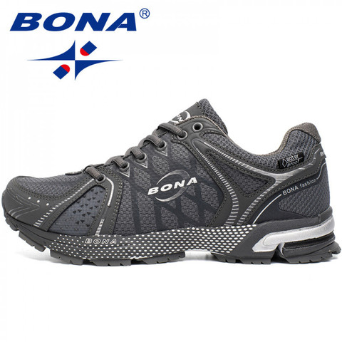 BONA nuevo estilo impermeable para hombres zapatillas para correr al aire libre zapatillas para caminar y correr con cordones zapatos deportivos cómodos envío gratis ► Foto 1/6