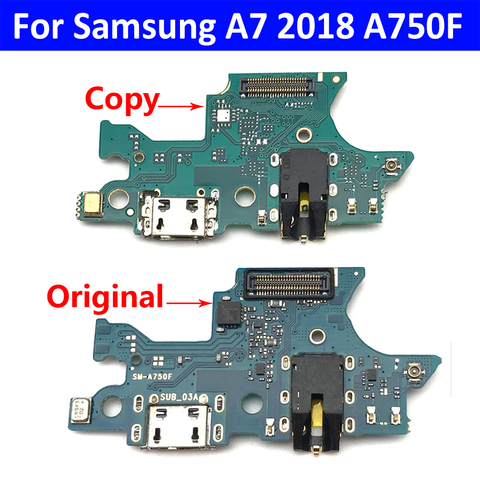 Placa de conector de puerto de carga, Cable flexible para Samsung Galaxy A7 2022 A750 A750F / A9 2022 A920 A920F, placa de carga USB, nuevo ► Foto 1/5