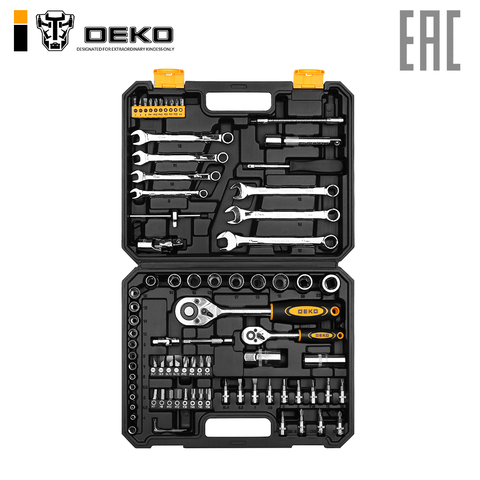 Kit de herramientas para auto Deko dkat82 (82 artículos) 065-0910 ► Foto 1/6