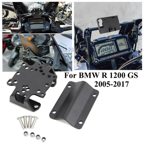 Para BMW R 1200 GS R 1200GS aventura 2005-2017 de navegación soporte teléfono móvil GPS soporte de la placa de soporte de teléfono titular ► Foto 1/6