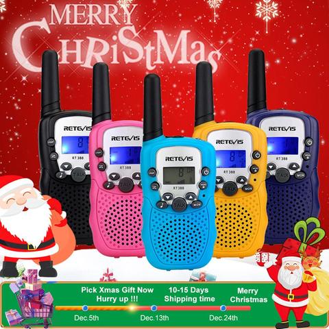 RETEVIS-walkie-talkie RT388 para niños, 2 uds., Comunicador, distancia de radio, 100-800M, walkie-talkies, regalo de cumpleaños Año Nuevo ► Foto 1/6