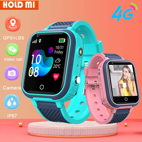 4G Smart niños LT21 Cámara GPS WIFI impermeable niño estudiantes Smartwatch Video llamada Monitor rastreador ubicación reloj teléfono ► Foto 1/6