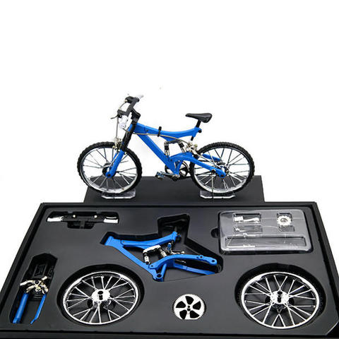 Juego de simulación de bicicleta de carretera de montaña, modelo de simulación de bicicleta, de aleación, regalo de decoración ► Foto 1/6