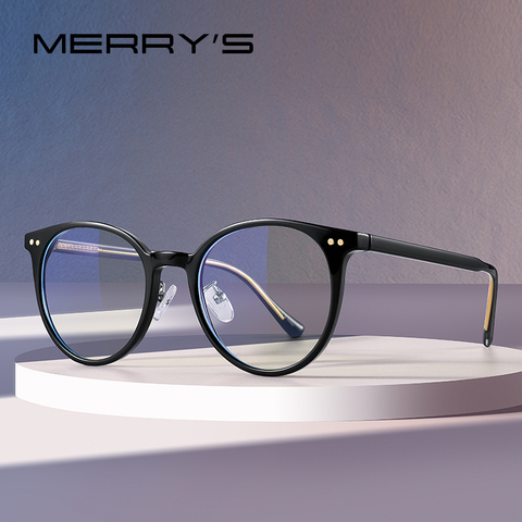 MERRYS-gafas con diseño de Rayo Azul para mujer, anteojos con bloqueo de luz azul, Ojo de gato, antiazul, para Gaming, ordenador, S2305FLG ► Foto 1/6
