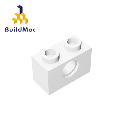 BuildMOC-piezas de bloques de construcción compatibles, 3700 ladrillo 1x2 con Hol para piezas de bloques de construcción, juguete de regalo educativo ► Foto 1/5