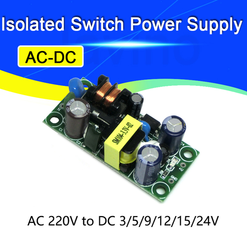 Módulo de fuente de alimentación de interruptor aislado de AC-DC, convertidor Buck, módulo de reducción de CA 220V a CC 3,3 V 4W 5V 9V 12V 15V 24V ► Foto 1/6