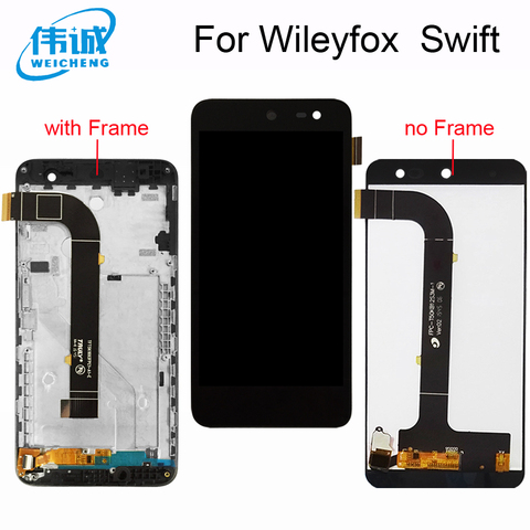 Para Wileyfox Swift pantalla LCD de montaje de pantalla táctil lcd sensor para wileyfox swift2 swift 2x swift 2 plus lcd con marco ► Foto 1/5
