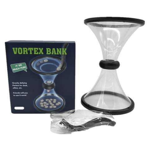 NAI YUE-hucha con forma de embudo para ahorro de monedas, aspiradora a presión Vortex Bank Watch ► Foto 1/6