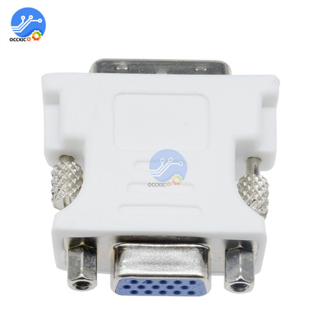 Adaptador convertidor de DVI-D24 + 1 a VGA, 1080P, DVI macho a VGA hembra de 15 pines para HDTV, pantalla LCD, PC, conector para portátil ► Foto 1/6