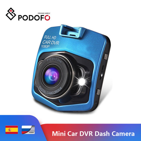 Podofo-Mini cámara DVR para coche Dashcam FHD 1080P, grabadora de vídeo, sensor G, cámara de visión nocturna ► Foto 1/6