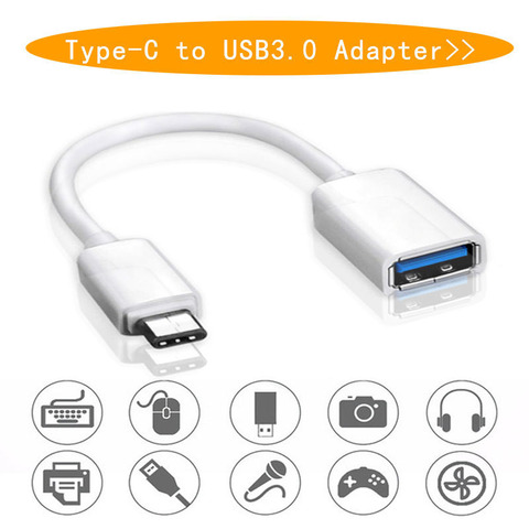 Cable adaptador hembra tipo C USB 3,1 macho A OTG tipo A para tableta Android LeTV Huawei Oppo Vivo PC Samsung Smartphone ► Foto 1/6