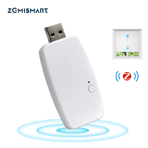 Zemismart-llave electrónica Tuya Zigbee con USB, Control para Motor de persiana Am15, funciona con Tuya Zigbee Hub, Mini Motor de cortina inteligente de diseño ► Foto 1/6