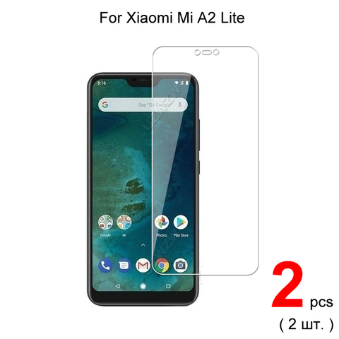 2 piezas para Xiao mi A2 Lite de mi. 2.5D 0,26mm de vidrio templado Protector de pantalla para Xiao mi A2 Lite de vidrio ► Foto 1/5