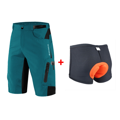 Verde/Negro/Blanco/azul/naranja pantalones cortos de ciclismo bicicleta de montaña ropa interior carretera bicicleta Shorts pantalones MTB en escalada pantalones cortos de senderismo ► Foto 1/6