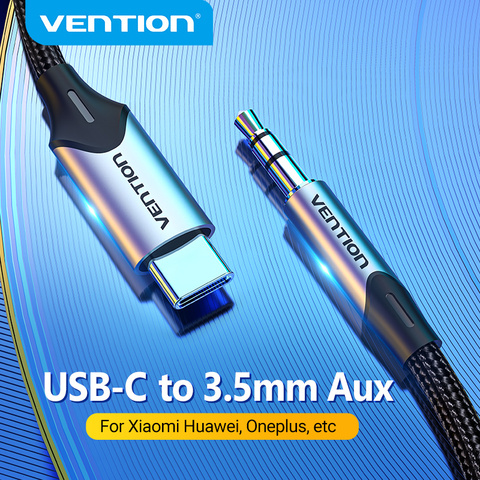 Vention-Cable de Audio para auriculares, Adaptador tipo C a USB C 3,5, 3,5mm, para Huawei P40, nova7, Xiaomi Note 3, 10/10 Pro ► Foto 1/6