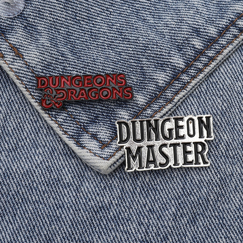 Pin esmaltado de mazmorras y dragones, broche personalizado para ropa, insignia D20, juego de rol, joyería para fanáticos, Punk, DnD, mazmorra Master ► Foto 1/6