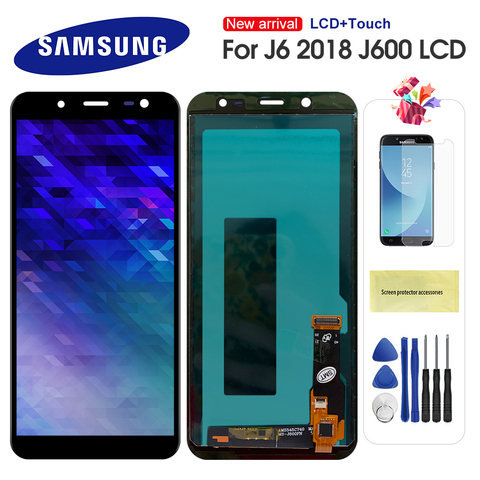 Pantalla LCD J6 para Samsung Galaxy J6 2022 J600 J600F J600Y, montaje de digitalizador con pantalla táctil, Reemplazo que puede ajustar el brillo ► Foto 1/6