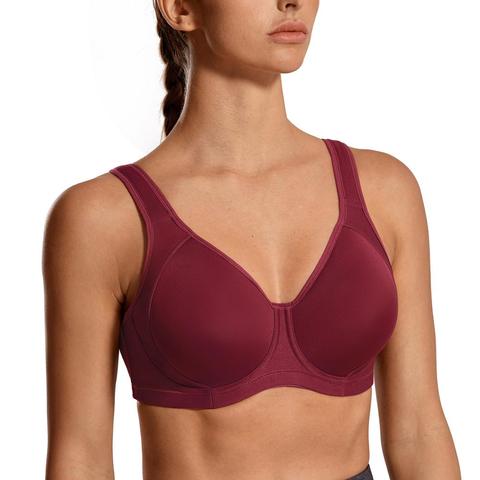 Mujeres Coolmax alto impacto Underwire figura completa sujetador de la taza de entrenamiento activo deportes Bra ► Foto 1/6